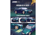 NISSAN GT-R (R35) T-SPEC RHD MIDNIGHT PURPLE 1/64 BY INNO MODELS IN64-R35TS-MP