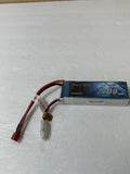 Gens Ace 2200mAh 3S 11.1V 25C LiPo battery with T-plug and red/black leads