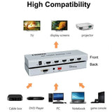 8K60Hz HD Splitter HDR 3D Audio Video 1*4 1*2 Converter PC To TV Dual Display