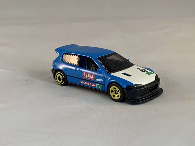 Hot Wheels Honda Civic Custom 2022 New Models Sky Blue 5SPs ADs