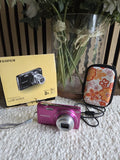Fujifilm FinePix JZ100 14MP Digital Compact Camera 8x Wide Zoom Pink Box Battery