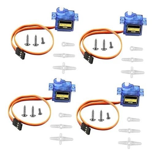 4Pcs SG90 Micro Servo Motor 180 Degree SG90 9G Gear Motor Control for Arduino