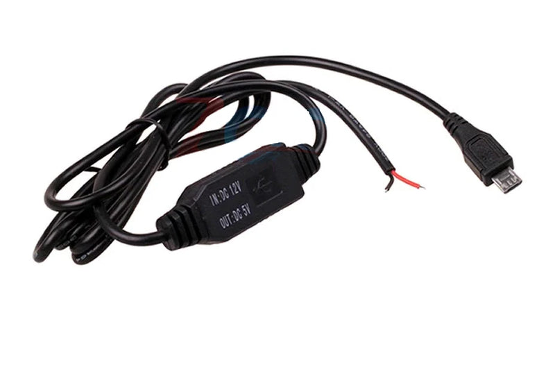 3M DC 12V (8-22V) to 5V 3A Straight Micro USB Power Converter Cable