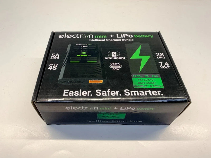 EcoPower Intelligent 2S 2200mAh EC3 LiPo Battery/"Electron Mini" Charger Bundle