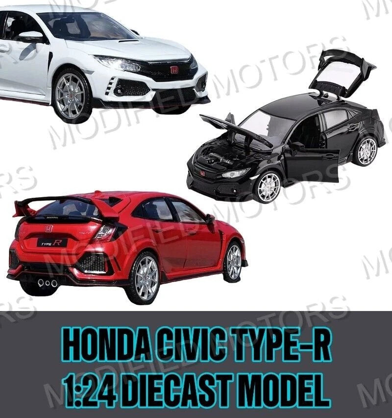 HONDA CIVIC TYPE-R 1:24 Diecast 1/24 Scale Model Car Toy Gift Collector