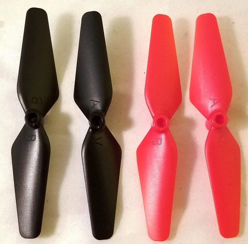 NEW OEM Syma Sky Phantom D1650WH Drone Replacement Blade Propeller RED 2xA 2xB