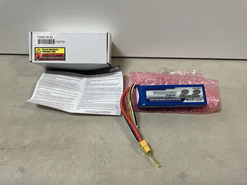 Turnigy 2200mAh 3S 11.1V 40C 50C Lipo Battery Pack