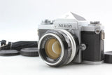 [Near MINT] Nikon F Silver 35mm SLR Film Camera Non Ai 50mm f1.4 Lens From JAPAN