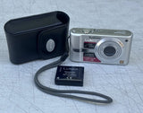 Panasonic Lumix DMC-FX10 Digital Camera 6.0MP Silver Point Shoot Zoom NO P CORD
