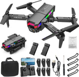 4K HD Drone with Dual Camera for Adults Kids FPV Foldable Quadcopter 2 Batteries