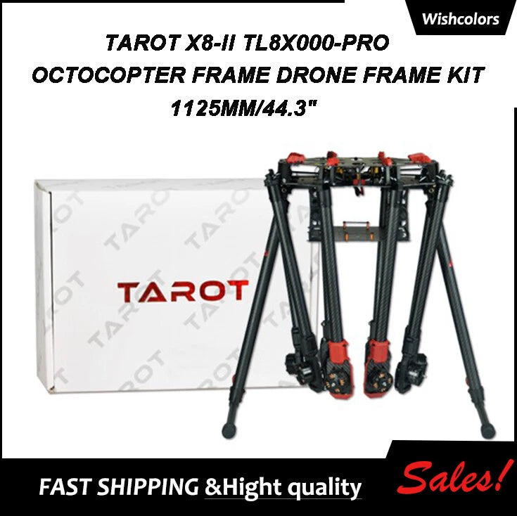 Tarot X8-II TL8X000-Pro Octocopter Drone Frame 44.3" For Aerial Photography WIS