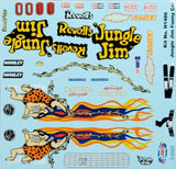 Jungle Jim 1/16 scale Vega Funny Car Waterslide Decal Sheet Atlantis