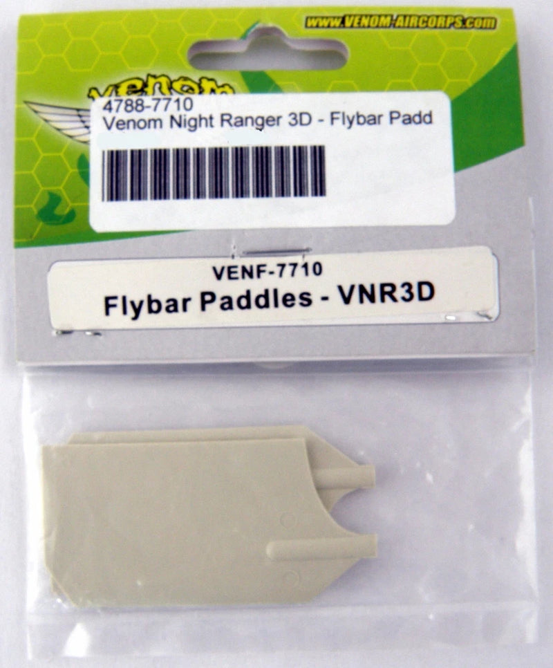Venom Night Ranger flybar paddles, beige plastic RC helicopter parts