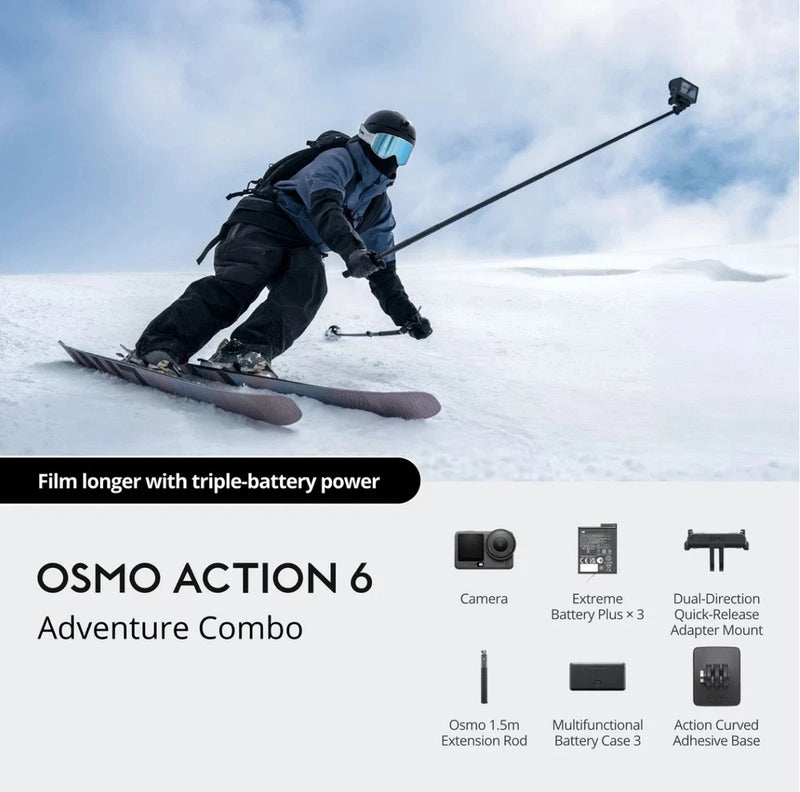 Genuine DJI Osmo Action 6 Adventure Combo Black