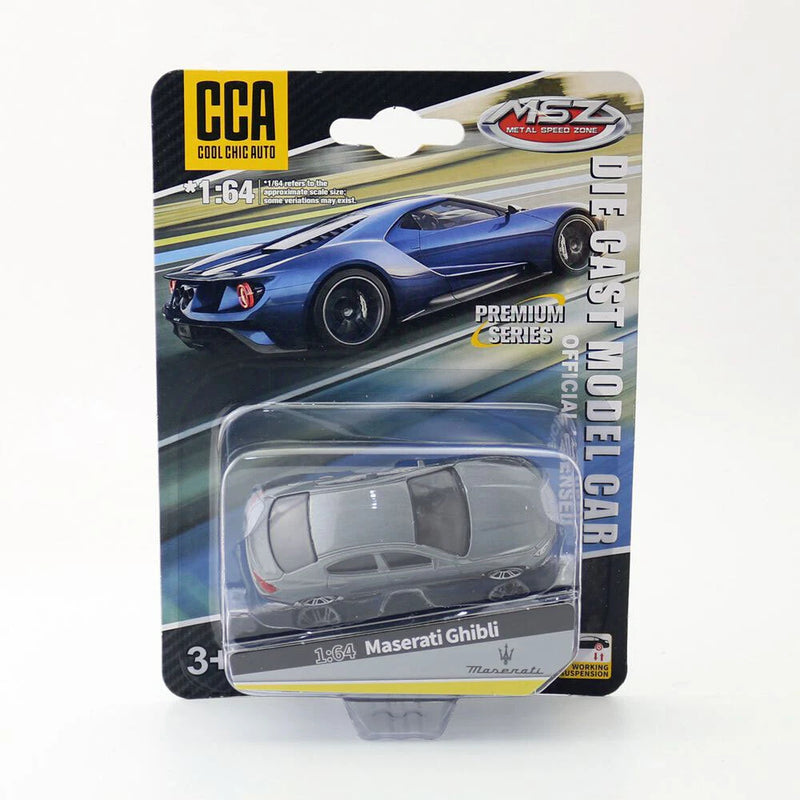 1:64 Scale Maserati Ghibli Model Car Diecast Toy Cars ??Friction Powered Gray