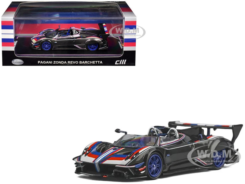PAGANI ZONDA REVO BARCHETTA CARBON 1/64 DIECAST BY CM MODEL CM64-ZONDA-RB01