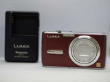 Panasonic Lumix DMC FX07 Red Compact Camera Leica Lens Tested Condition