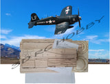 F4U-1D Corsair 62" WS RC Airplane Laser Cut Balsa Ply Short Kit W/ Plans