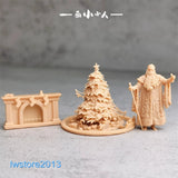 1/64 1/43 1/87 1/72 Christmas Tree Man Miniatures Figures Model For Cars Vehicle