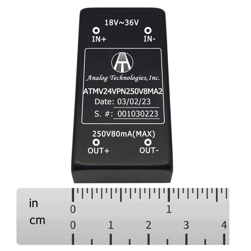 ATMV24VPN250V8MA2 4W Isolated DC-DC Power Module 24V Input ??250V 8mA Output