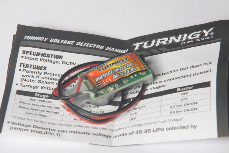 TURNIGY 3-8S LiPo Battery Voltage Detector for RC Planes and RC Helicopters Battery