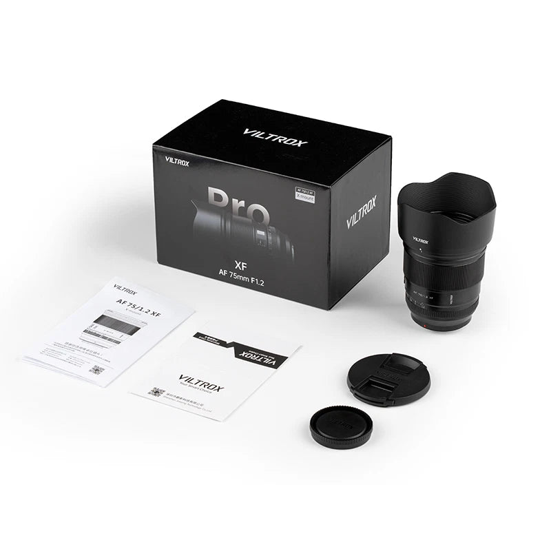 Viltrox 75mm F1.2 Pro Auto Focus Portrait Lens for Fujifilm Fuji X mount Camera