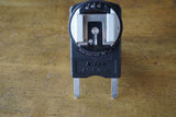 Nikon AS-7 black plastic connector with metal prongs and contacts