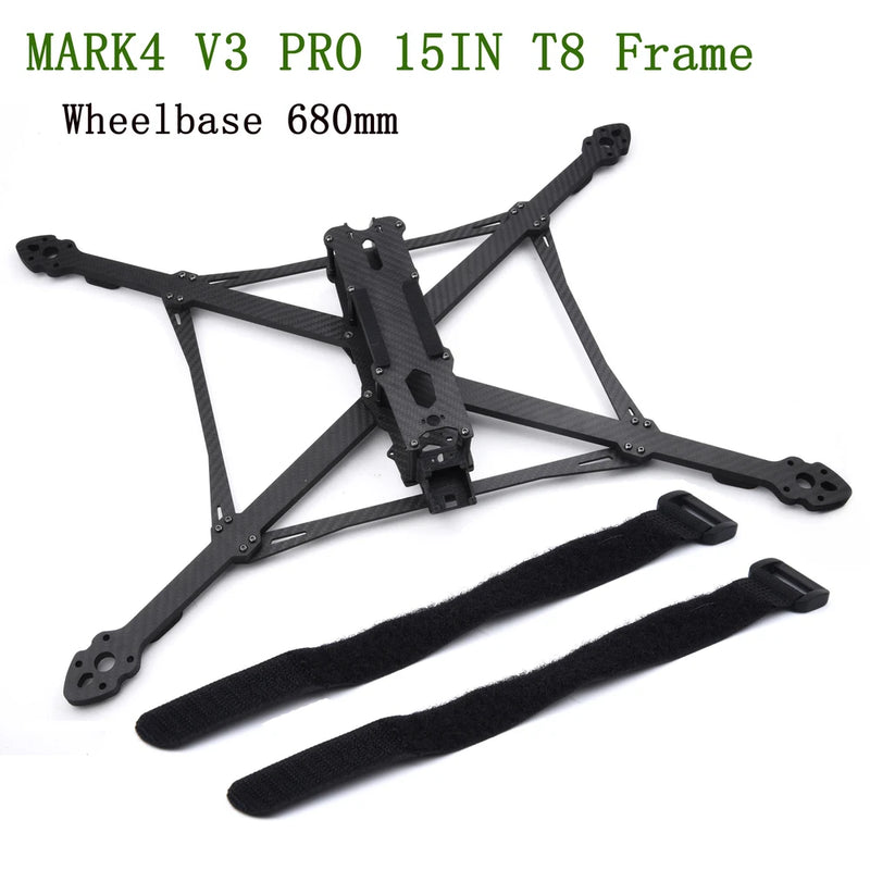 MARK4 V3 Pro 15Inch 680Mm T8 Carbon Fiber Drone Rack Frame Kit with 8Mm Arm for