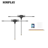 Dual-band FPV receiver with two long antennas and small circuit board
