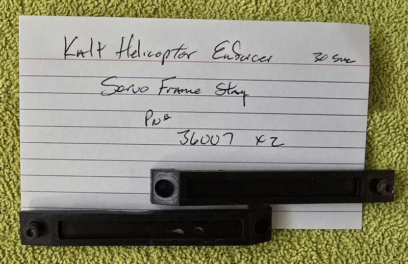 VINTAGE Kalt Baron/Enforcer 30 Helicopter PARTS - Servo Frame Stays