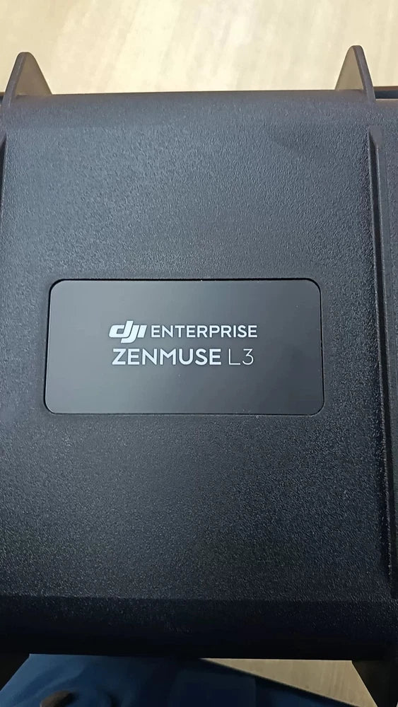 Black DJI Enterprise Zenmuse L3 case with front label