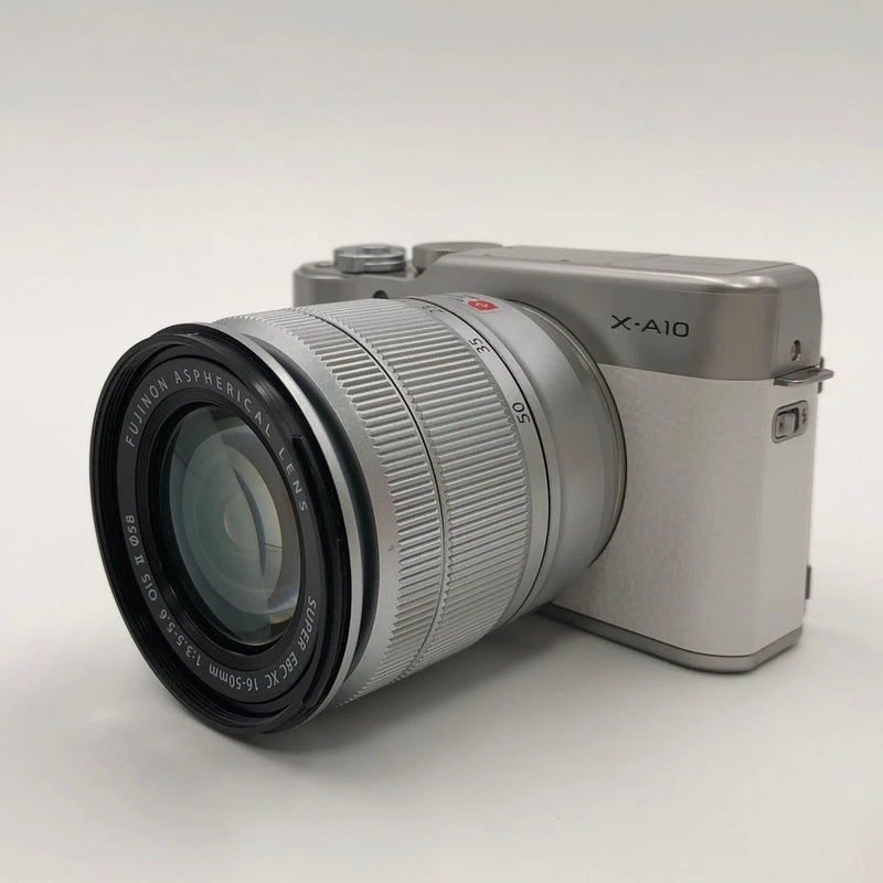 Fujifilm X-A10 Mirrorless Digital Camera White XC 16-50mm f/3.5-5.6 OIS II Lens