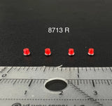 4-Pack 1/87 HO Scale Model Vintage Red Beacon Lightbar Michigan Police 8713R