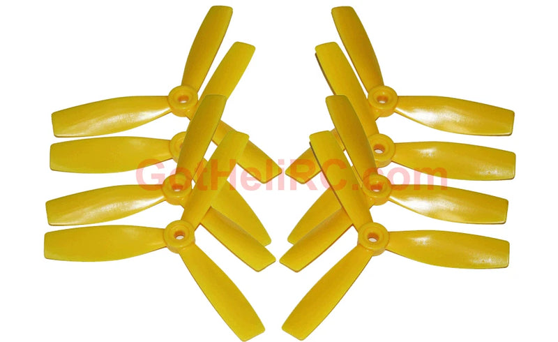 HQ Prop Durable Bullnose Tri-blade Propeller 4x4.5x3 YELLOW, DP4X4.5X3Y