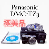 Panasonic LUMIX DMC-TZ3 Digital Camera Black Leica DC Lens 10x Zoom From Japan