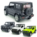 Dark gray diecast SUV model car with open door and visible spare wheel
