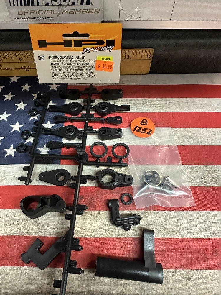 HPI 85058 Steering Crank/Servo Saver Set OPENED PACK MISSING 2 PARTS