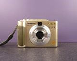 Panasonic Lumix DMC-LC43 Digital Camera ¨C Silver/Gold Tone ¨C Good Condition