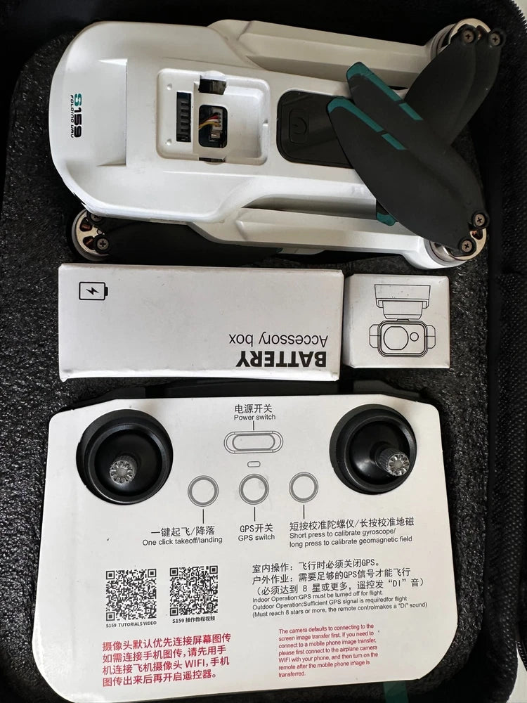 S-159 Camera Drone ¨C Foldable Design, Extra Battery, BFolding URV Drone,