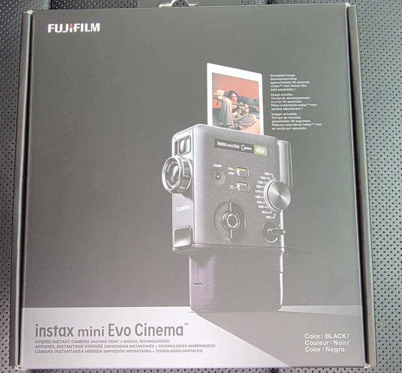 Fujifilm Instax Mini Evo Cinema Hybrid Instant Camera Black - Brand New