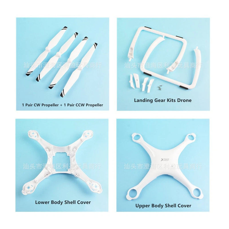 KingVal X1S RC Drone Quadcopter Parts Landing Gear/Propeller/Body Shell Cover
