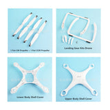 KingVal X1S RC Drone Quadcopter Parts Landing Gear/Propeller/Body Shell Cover