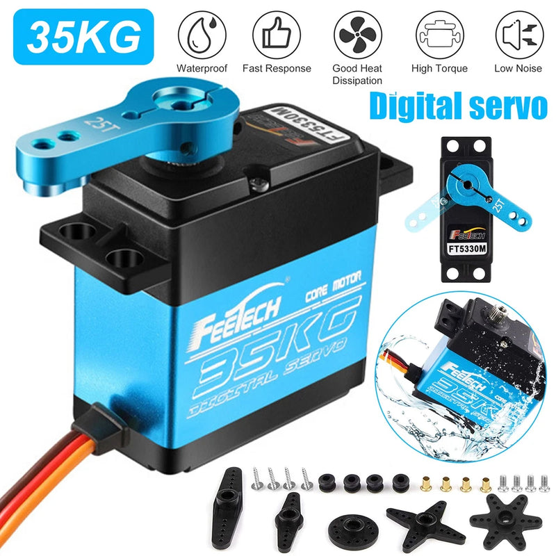 1-8PCS 35KG 180?? Metal Gear Digital Servo HIGH TORQUE & SPEED RC Car Boot Servo