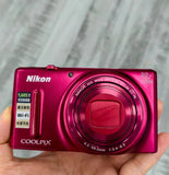 Nikon COOLPIX S9600 16.0MP 22x Zoom Digital Camera English Language Red Gift