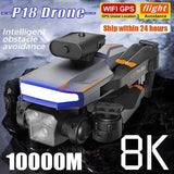 Drone 8K5G HD Optical Flow Positioning GPS Obstacle Avoidance RC Quadcopter Lot
