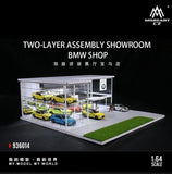 1/64 Diorama Car Garage Model LED Lighting City Parking Lot Scene Display Model