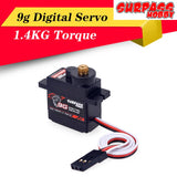 Surpass Hobby S0009M 9g Metal Gear  Servo for RC Fixed-Wing Airplane Robot Plane