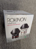 New Rokinon 12mm F2.0 Ultra Wide Angle Lens for Fujfilm X, Free Shipping!