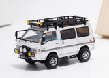 CR Autobots 1:64 Silver 4WD Delica L300 Camper Van Model Diecast Metal Car
