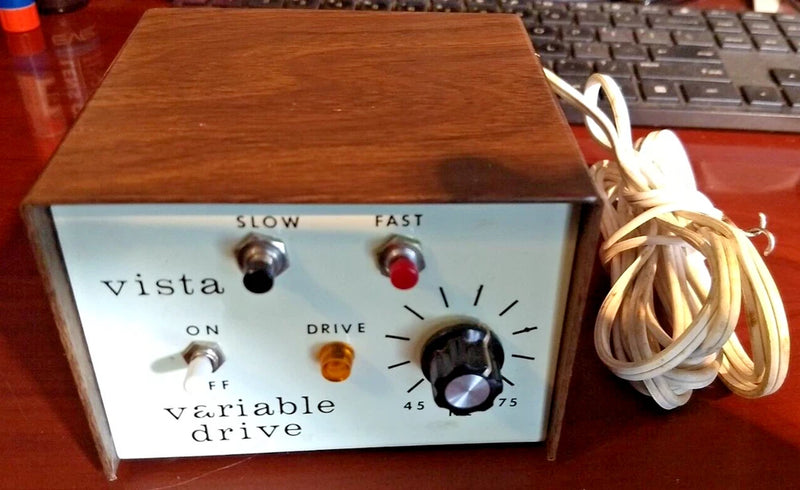 VISTA Variable Drives Speed Controller Box input 12 VDC output 120 VAC HZ Adjust